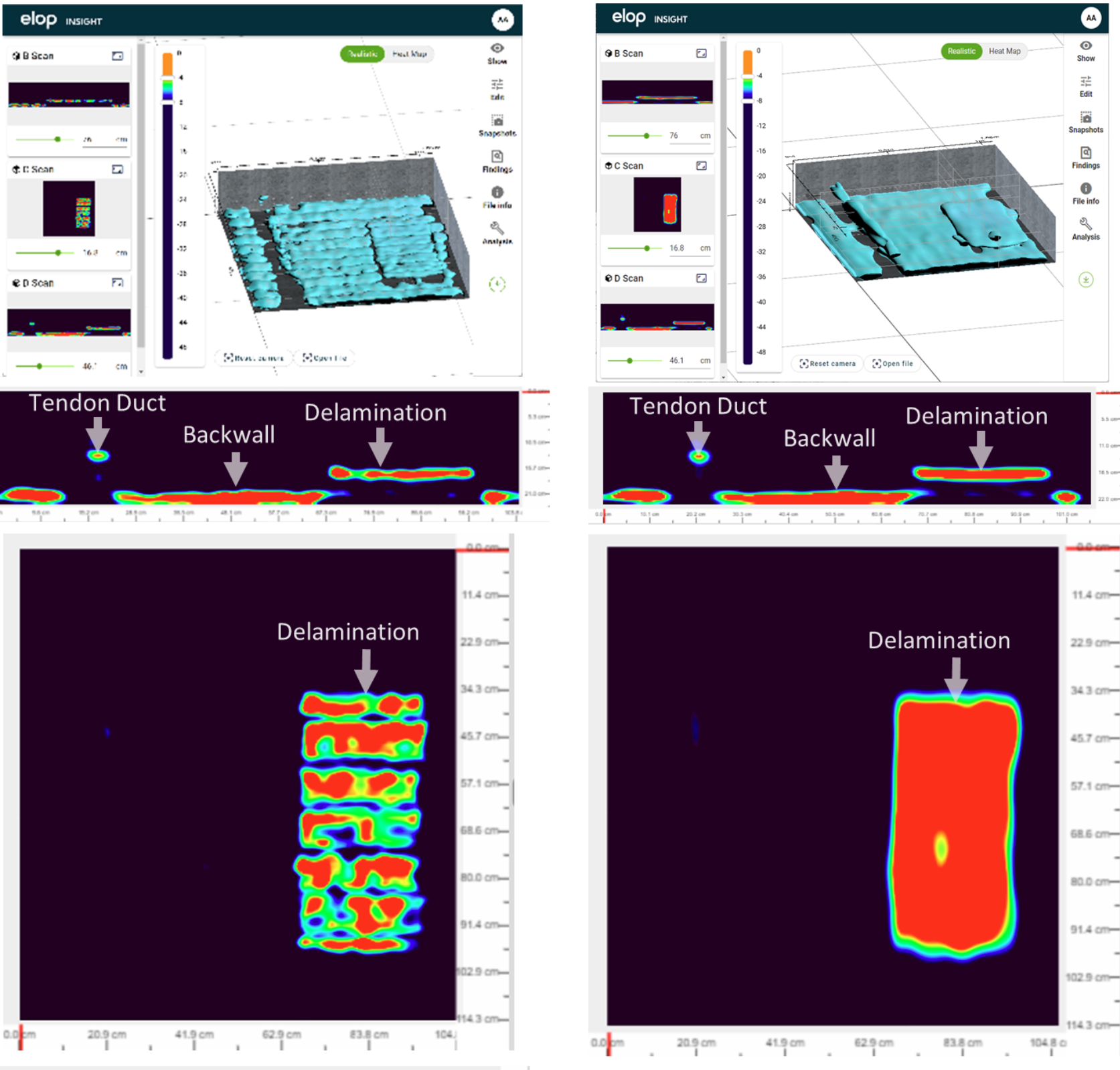 Advanced Signal Processing for Concrete Ultrasound Imaging: Reducing Artifacts with the Elop Insight Scanner