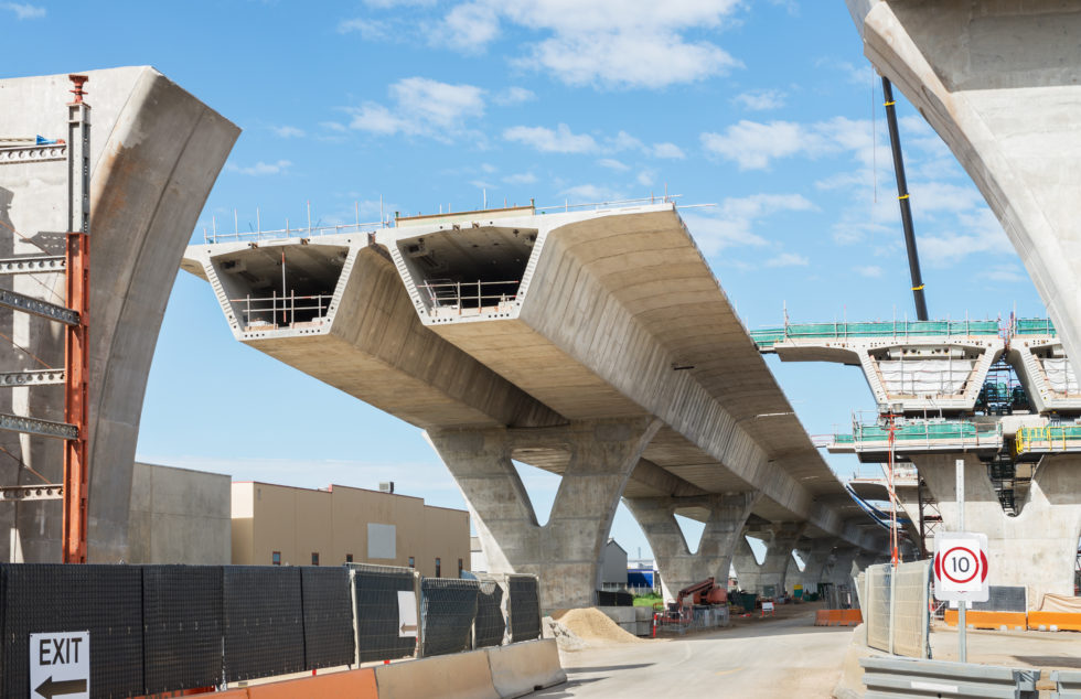 Concrete bridge structure