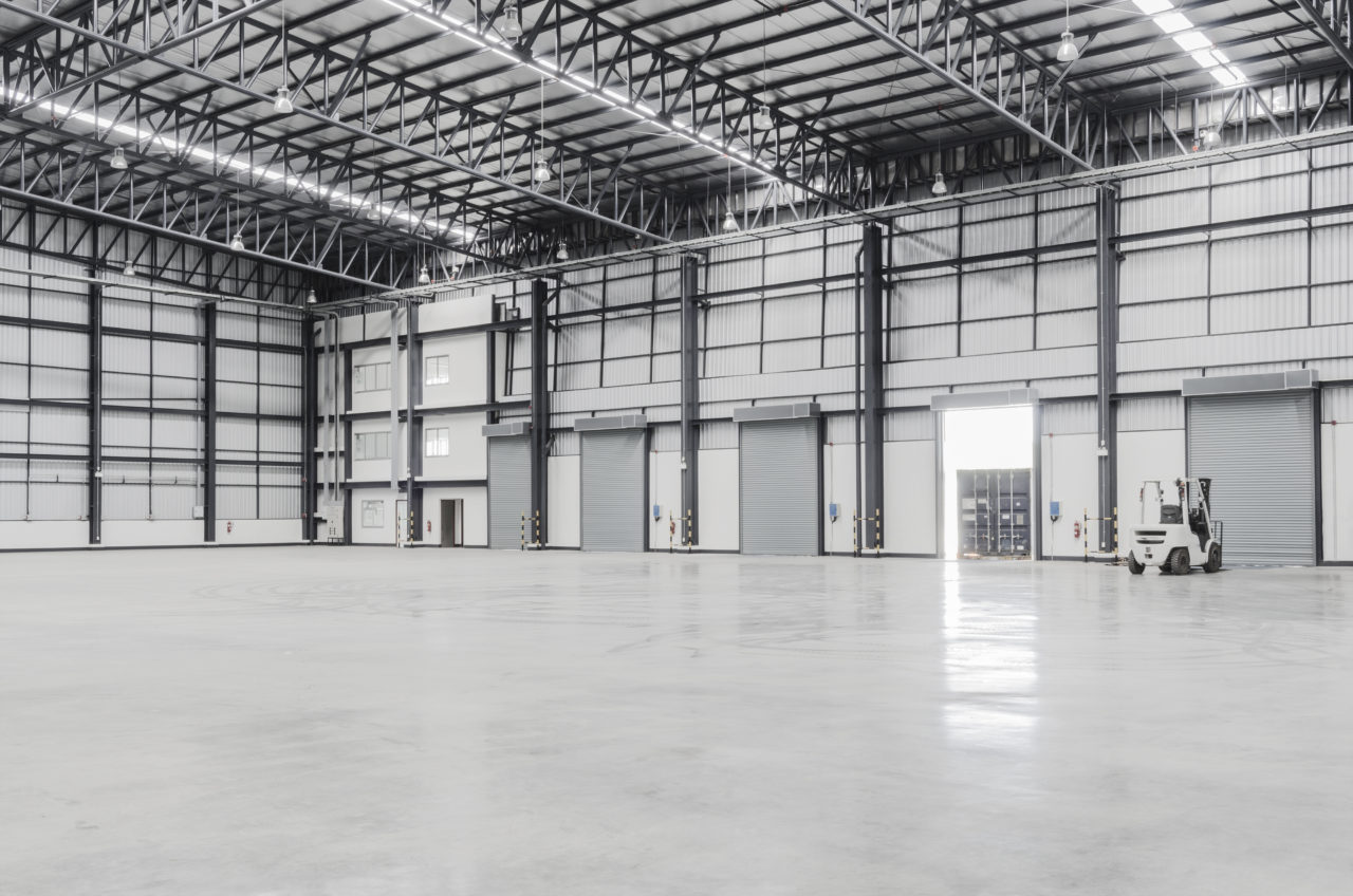 Industrial concrete floor